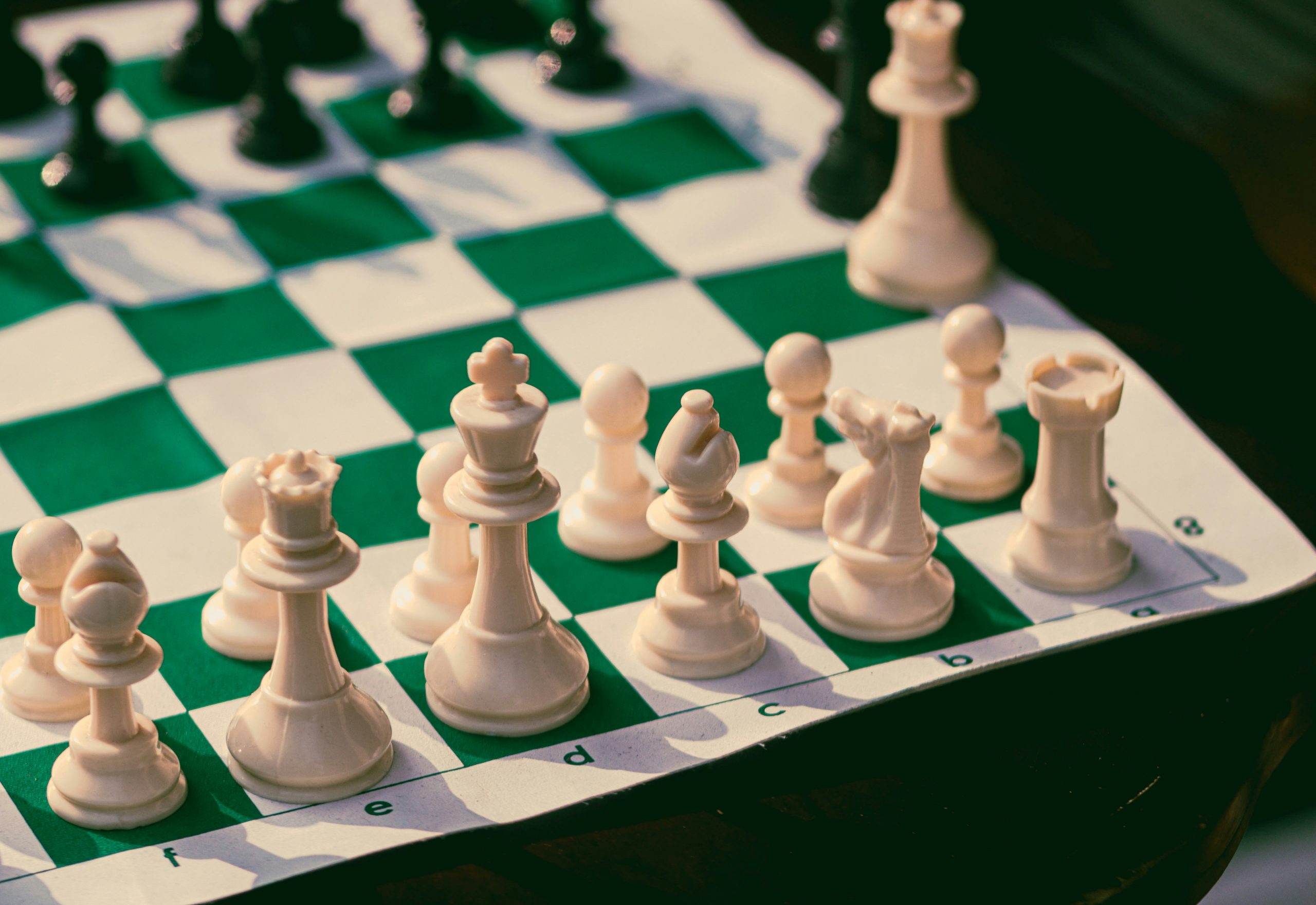 A ChessCraft pupil playing chess