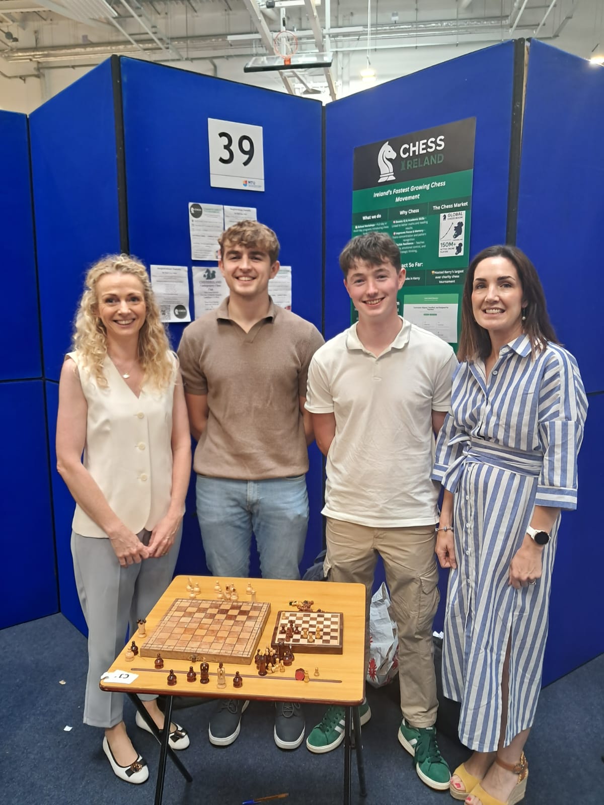 Tomás Fitzpatrick and Oisín Flynn representing ChessCraft